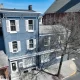 An aerial shot of 519 Walnut Street in Reading, PA