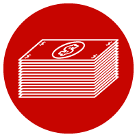 Stack of money icon