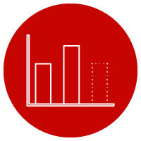 incomplete bar graph icon