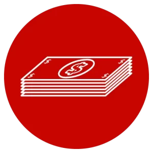 Pile of money icon