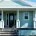 A light blue house