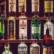 Shelves of bottles of liquor and other assorted alcohol