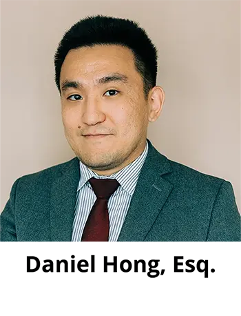 Small headshot of Daniel Hong, Esq. that links to his biography page