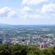 A panoramic view of the city of Reading on a sunny day.