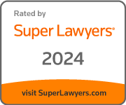 Rated by Super Lawyers 2024 badge