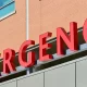 An emergency room entrance