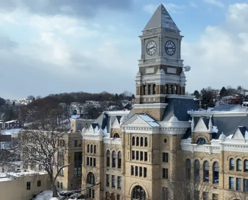 A courthouse in Pottsville, Schuylkill County