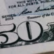 A close up on a United States 50 dollar bill