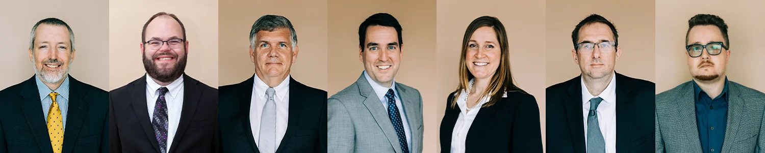 A composite of the Cornerstone Attorneys' headshots