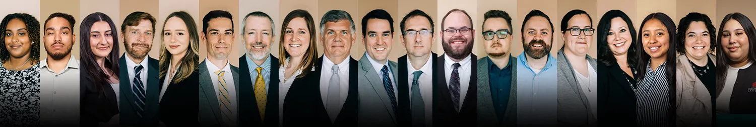 A composite of all the attorneys and staff headshots